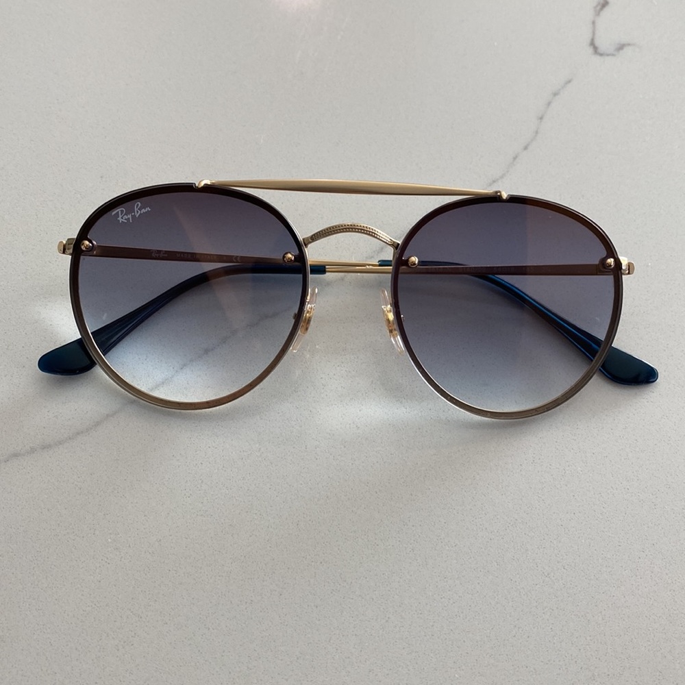 Ray-Ban RB3614N Blaze round 54-18 Gradient Sunglasses.